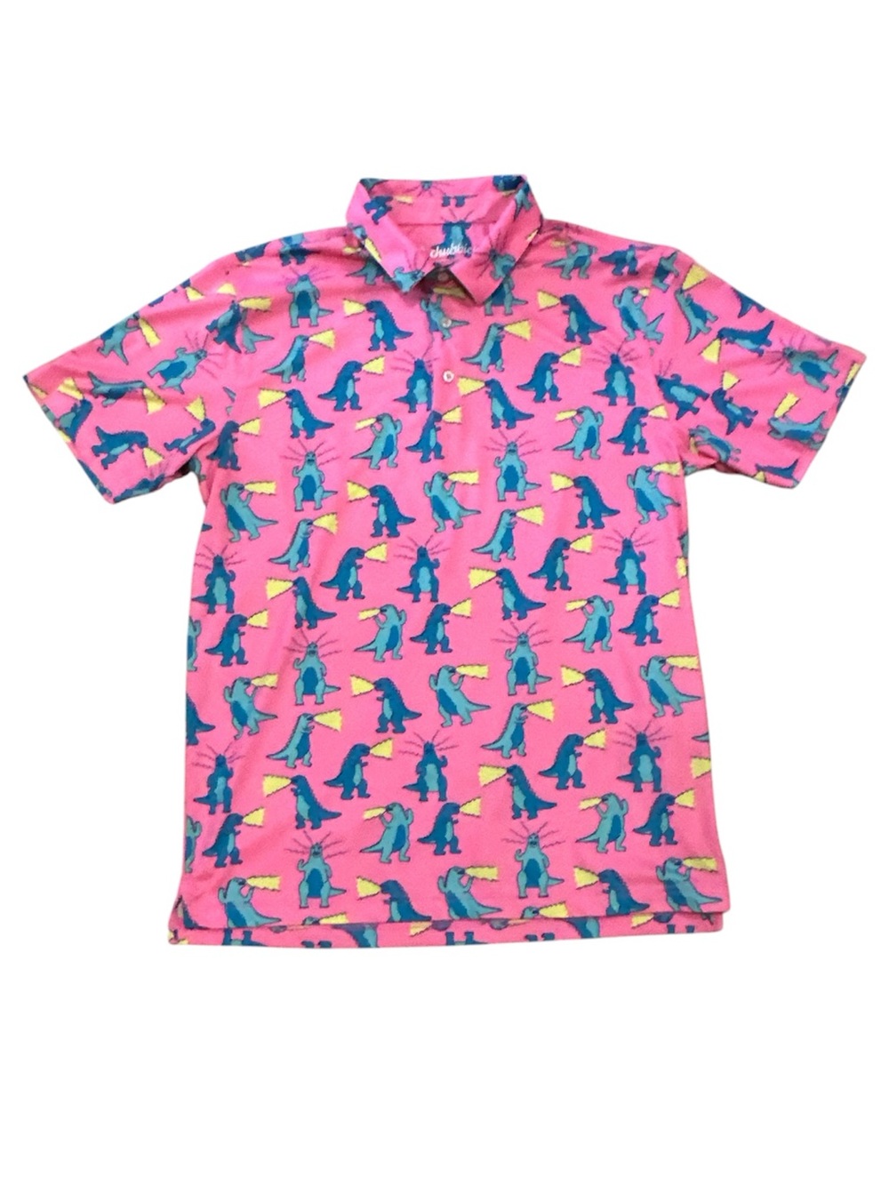 Chubbies Hear Me Roar Dinosaur The Weekend Has Arrived Golf Polo